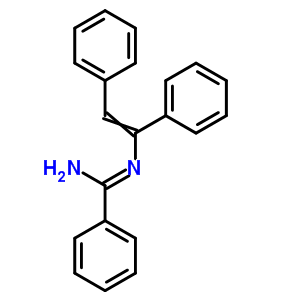 Benzenecarboximidamide, n-(1,2-diphenylethenyl)- Structure,35424-75-0Structure