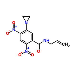 Benzamide,5-(1-aziridinyl)-2,4-dinitro-n-2-propen-1-yl- Structure,35425-47-9Structure