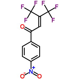 1-(4-Nitrophenyl)-4,4,4-trifluoro-3-trifluoromethyl-2-buten-1-one Structure,35443-90-4Structure