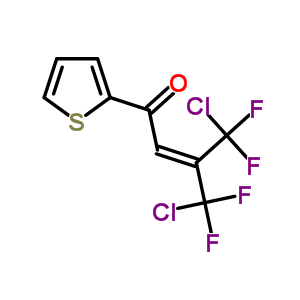 4-Chloro-3-(chloro-difluoro-methyl)-4,4-difluoro-1-thiophen-2-yl-but-2-en-1-one Structure,35444-10-1Structure