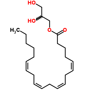 (5Z,8z,11z,14z)-5,8,11,14-eicosatetraenoicacid 2,3-dihydroxypropyl ester Structure,35474-99-8Structure