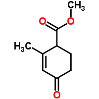 2-Cyclohexene-1-carboxylic acid, 2-methyl-4-oxo-, methyl ester Structure,35490-07-4Structure