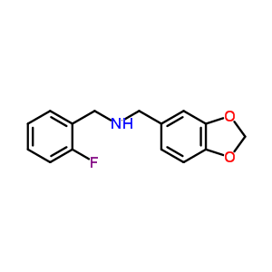 Benzo[1,3]dioxol-5-ylmethyl-(2-fluoro-benzyl)-amine Structure,355815-61-1Structure