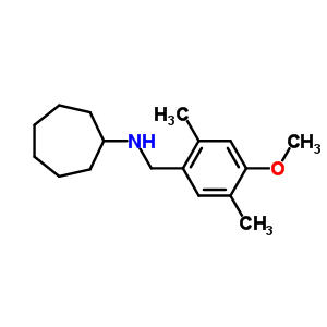 N-(4-methoxy-2,5-dimethylbenzyl)cycloheptanamine Structure,356092-26-7Structure