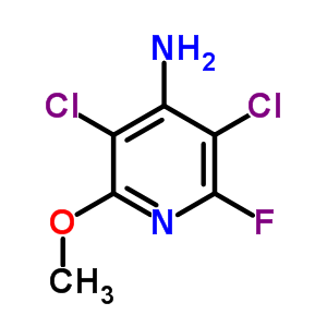 3,5-Dichloro-2-fluoro-6-methoxy-4-pyridinamine Structure,35622-80-1Structure