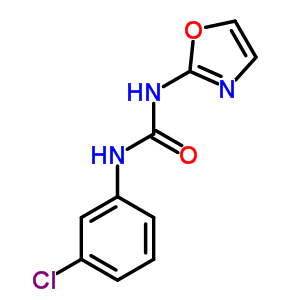 1-(M-chlorophenyl)-3-(2-oxazolyl)urea Structure,35629-49-3Structure