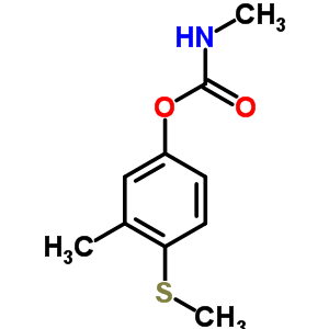 Phenol,3-methyl-4-(methylthio)-, 1-(n-methylcarbamate) Structure,3566-00-5Structure