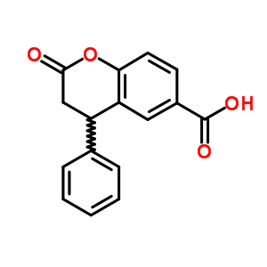 6-Carboxyl-4-phenyl-3,4-dihydrocoumarin Structure,356782-33-7Structure