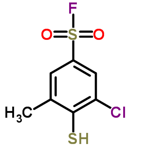 Benzenesulfonyl fluoride, 3-chloro-4-mercapto-5-methyl- Structure,35685-81-5Structure