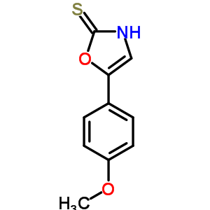 5-(4-Methoxyphenyl)-3h-1,3-oxazole-2-thione Structure,35801-73-1Structure