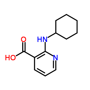 2-(Cyclohexylamino)nicotinic acid Structure,35812-43-2Structure