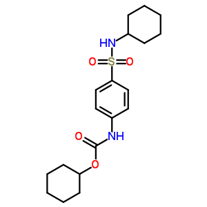 Cyclohexyl n-[4-(cyclohexylsulfamoyl)phenyl]carbamate Structure,35819-77-3Structure