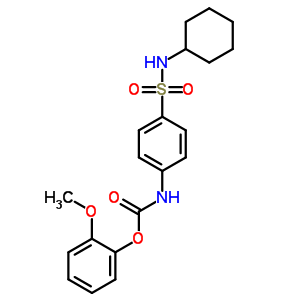 (2-Methoxyphenyl) n-[4-(cyclohexylsulfamoyl)phenyl]carbamate Structure,35819-80-8Structure