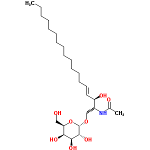 N-[(e,3r)-3-hydroxy-1-[(2s,3r,4s,5r,6r)-3,4,5-trihydroxy-6-(hydroxymethyl)oxan-2-yl]oxyoctadec-4-en-2-yl]acetamide Structure,35823-61-1Structure