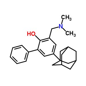 5-(1-Adamantyl)-3-((dimethylamino)methyl)(1,1’-biphenyl)-2-ol Structure,35839-44-2Structure