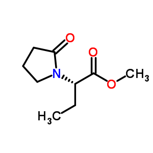 (2S)-2-(2-氧代吡咯烷-1-基)丁酸甲酯結(jié)構(gòu)式_358629-51-3結(jié)構(gòu)式