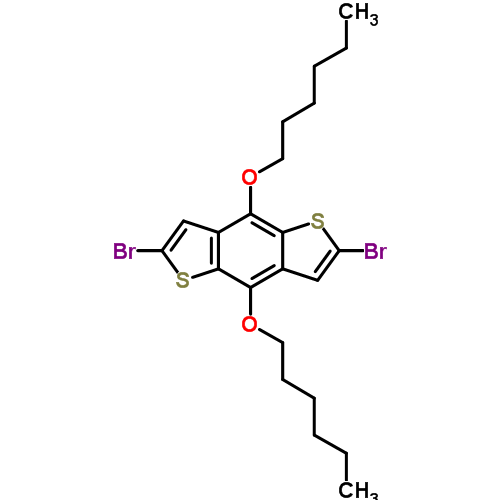 2,6-Dibromo-4,8-bis(hexyloxy)-benzo[1,2-b:4,5-b]dithiophene Structure,359017-65-5Structure