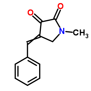 4-Benzylidene-1-methyl-pyrrolidine-2,3-dione Structure,35921-36-9Structure