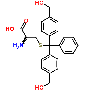 S-[雙[4-(羥基甲基)苯基]苯基甲基]-L-半胱氨酸結(jié)構(gòu)式_35959-92-3結(jié)構(gòu)式