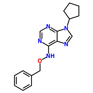 9H-purin-6-amine,9-cyclopentyl-n-(phenylmethoxy)- Structure,35967-02-3Structure