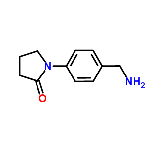 1-[4-(Aminomethyl)phenyl]pyrrolidin-2-one Structure,36151-42-5Structure