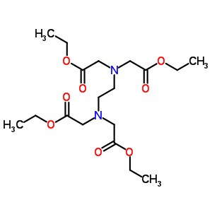 乙烯二胺-n,n,N,N-四乙酸 四乙酯結(jié)構(gòu)式_3626-00-4結(jié)構(gòu)式