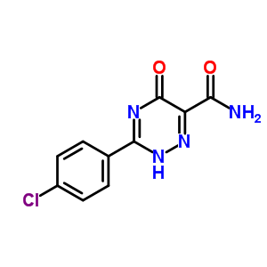 3-(4-Chlorophenyl)-5-oxo-2h-1,2,4-triazine-6-carboxamide Structure,36286-82-5Structure