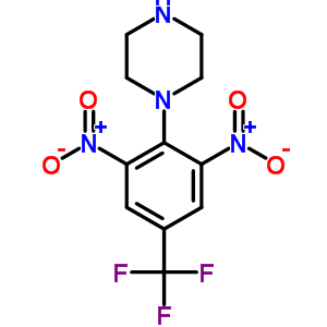 1-[2,6-dInitro-4-(trifluoromethyl)phenyl]piperazine Structure,36317-84-7Structure