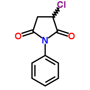 3-Chloro-1-phenyl-pyrrolidine-2,5-dione Structure,36342-11-7Structure