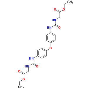 2-[[4-[4-(乙氧基羰基甲基氨基甲酰氨基)苯氧基]苯基]氨基甲酰氨基]乙酸乙酯結(jié)構(gòu)式_36384-10-8結(jié)構(gòu)式