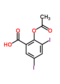 2-Acetyloxy-3,5-diiodobenzoic acid Structure,36415-60-8Structure