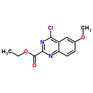 4-氯-6-甲氧基喹唑啉-2-羧酸乙酯結構式_364385-74-0結構式