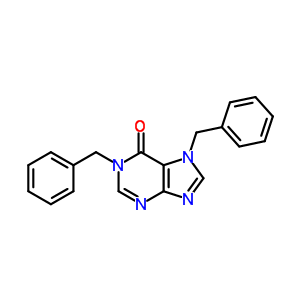 1,7-Dibenzylpurin-6-one Structure,3649-38-5Structure