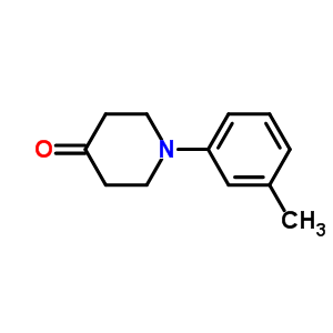 1-(3-Methylphenyl)piperidin-4-one Structure,365554-90-1Structure