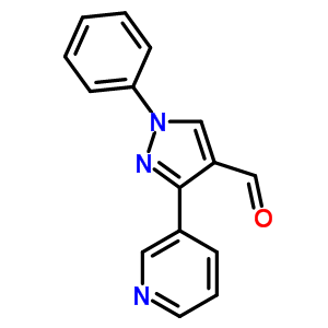 1-Phenyl-3-pyridin-3-yl-1h-pyrazole-4-carbaldehyde Structure,36640-50-3Structure