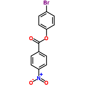 Phenol, 4-bromo-,1-(4-nitrobenzoate) Structure,36718-65-7Structure