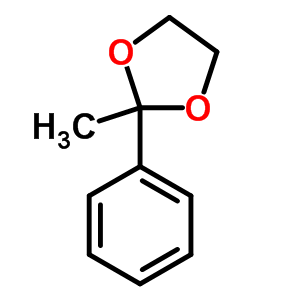 1,3-Dioxolane,2-methyl-2-phenyl-(6ci,7ci,8ci,9ci) Structure,3674-77-9Structure