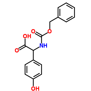 2-(Cbz-amino)-2-(4-hydroxyphenyl)acetic acid Structure,36747-66-7Structure