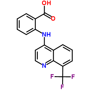 2-[[8-(Trifluoromethyl)quinolin-4-yl]amino]benzoic acid Structure,36783-34-3Structure