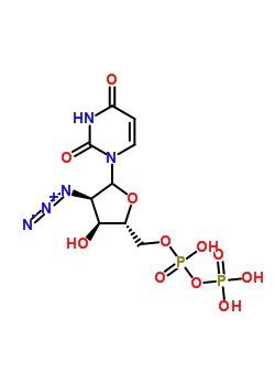 [(2R,3S,4R)-4-疊氮基-5-(2,4-二氧代嘧啶-1-基)-3-羥基四氫呋喃-2-基]甲基膦酰磷酸氫酯結(jié)構(gòu)式_36792-49-1結(jié)構(gòu)式