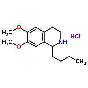 1-Butyl-6,7-dimethoxy-1,2,3,4-tetrahydroisoquinoline hydrochloride Structure,367952-75-8Structure