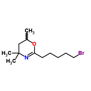 2-(5-Bromopentyl)-4,4,6-trimethyl-5,6-dihydro-1,3-oxazine Structure,36871-48-4Structure