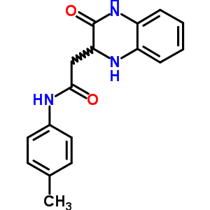 2-(3-氧代-1,2,3,4-四氫喹噁啉-2-基)-N-對(duì)甲苯乙酰胺結(jié)構(gòu)式_36932-41-9結(jié)構(gòu)式