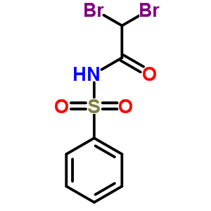 N-(benzenesulfonyl)-2,2-dibromo-acetamide Structure,36965-36-3Structure