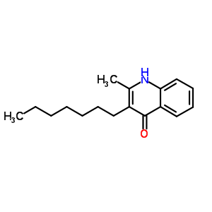 3-Heptyl-2-methyl-1h-quinolin-4-one Structure,36970-34-0Structure