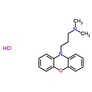 N,n-dimethyl-3-phenoxazin-10-ylpropan-1-amine hydrochloride Structure,36982-02-2Structure