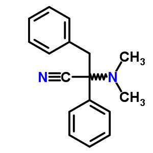 2-Dimethylamino-2,3-diphenyl-propanenitrile Structure,3699-28-3Structure