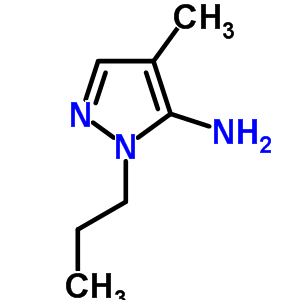 4-Methyl-2-propyl-2h-pyrazol-3-ylamine Structure,3702-14-5Structure