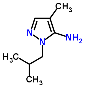 1-Isobutyl-4-methyl-1H-pyrazol-5-amine hydrochloride Structure,3702-15-6Structure