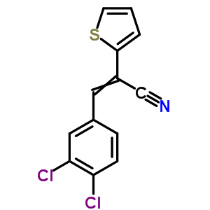 2-Thiopheneacetonitrile,a-[(3,4-dichlorophenyl)methylene]- Structure,37034-00-7Structure